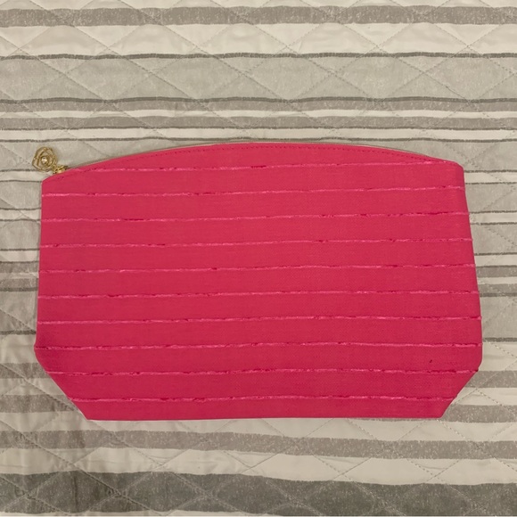 Lancome Pink Cosmetic Makeup Bag - Picture 1 of 6